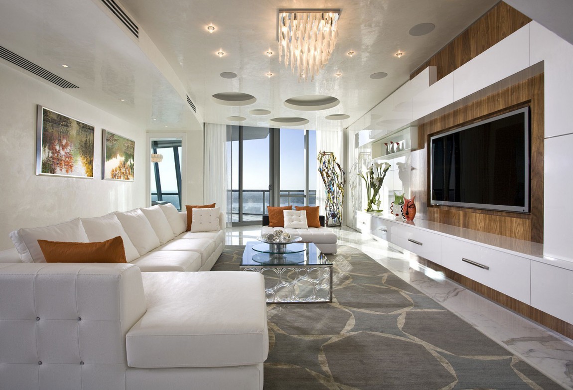 Дизайн интерьера двухэтажной квартиры Jade Ocean